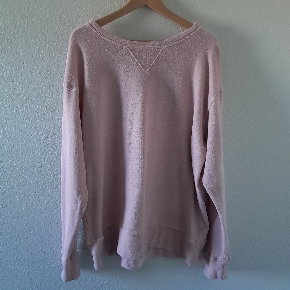 CP Shades French Terry Sweatshirt Crewneck Pink Size Large Costal Casual